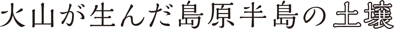 火山が生んだ島原半島の土壌