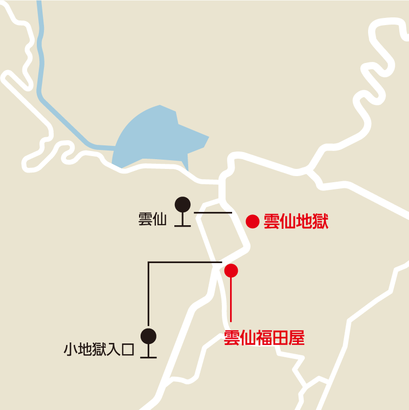 雲仙温泉詳細マップ