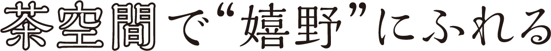 茶空間で“嬉野”にふれる