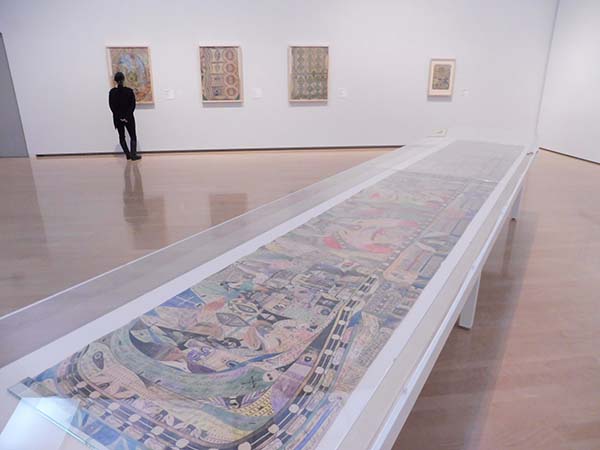 会場風景/『アドルフ・ヴェルフリ 二萬五千頁の王国』展、兵庫県立美術館(神戸市中央区)、2月26日まで