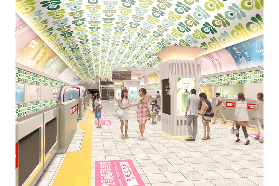 【旧デザイン】２０１８年に発表された、御堂筋線「心斎橋駅」のデザイン案