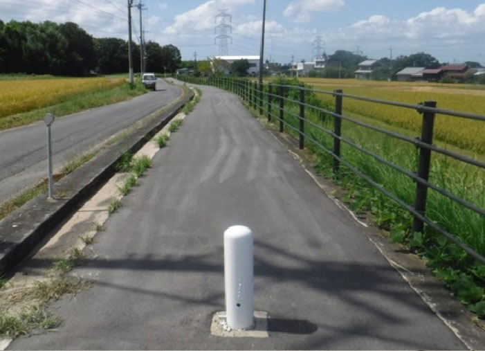 整備し、舗装しなおされた「神出山田自転車道」（提供：神戸市）