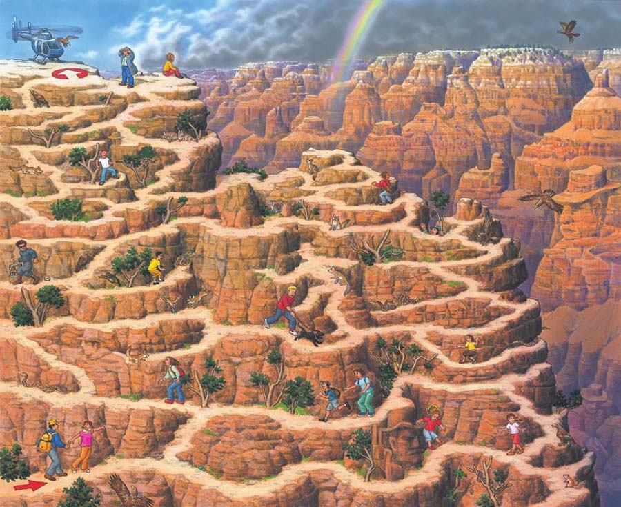 精緻なイラストのなかに迷路やかくし絵 香川元太郎の個展 Lmaga Jp 精緻なイラストのなかに迷路やかくし絵 香川元太郎の個展 Lmaga Jp