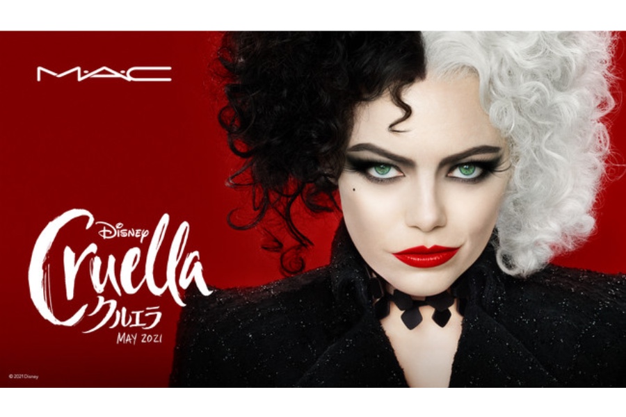 化粧品メーカー「M・A・C」は、ディズニー映画最新作「クルエラ」とタイアップ