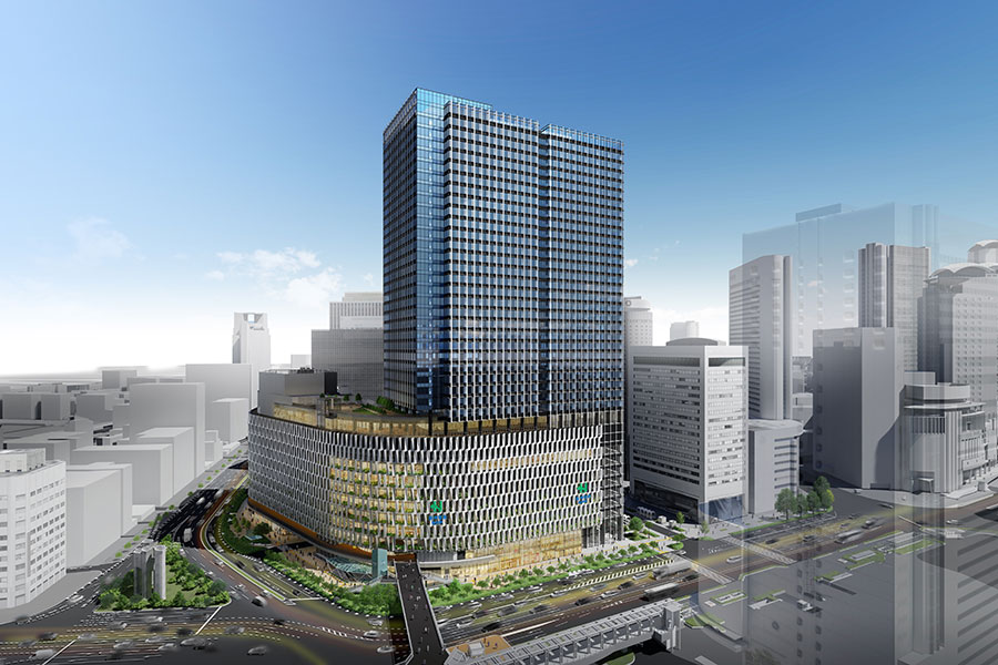 大阪梅田ツインタワーズ・サウスの全体竣工時イメージ