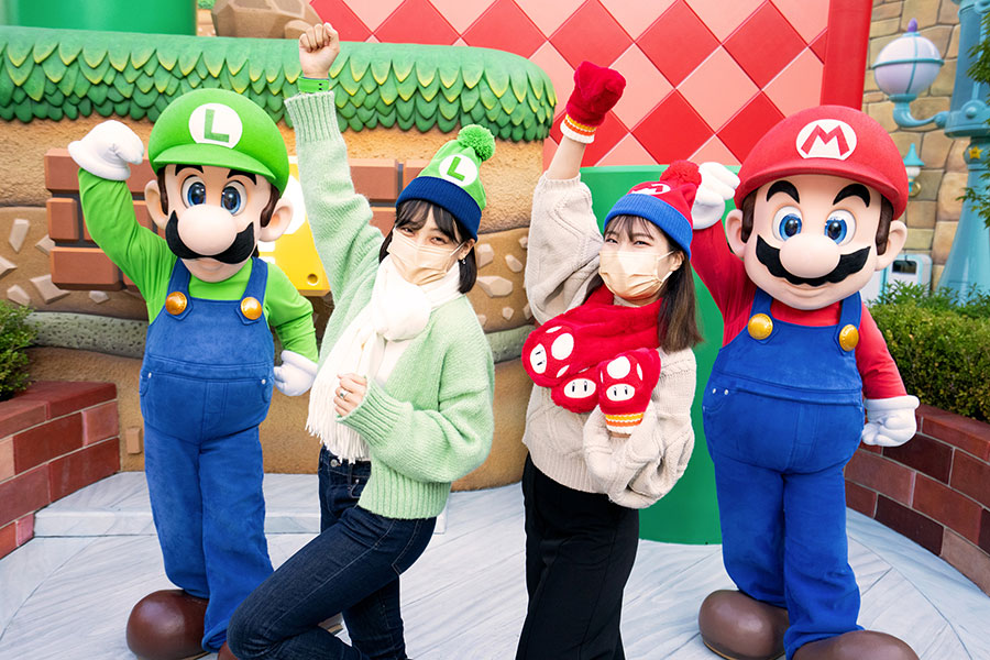 「スーパー・ニンテンドー・ワールド」にも冬グッズが登場！(C)Nintendo