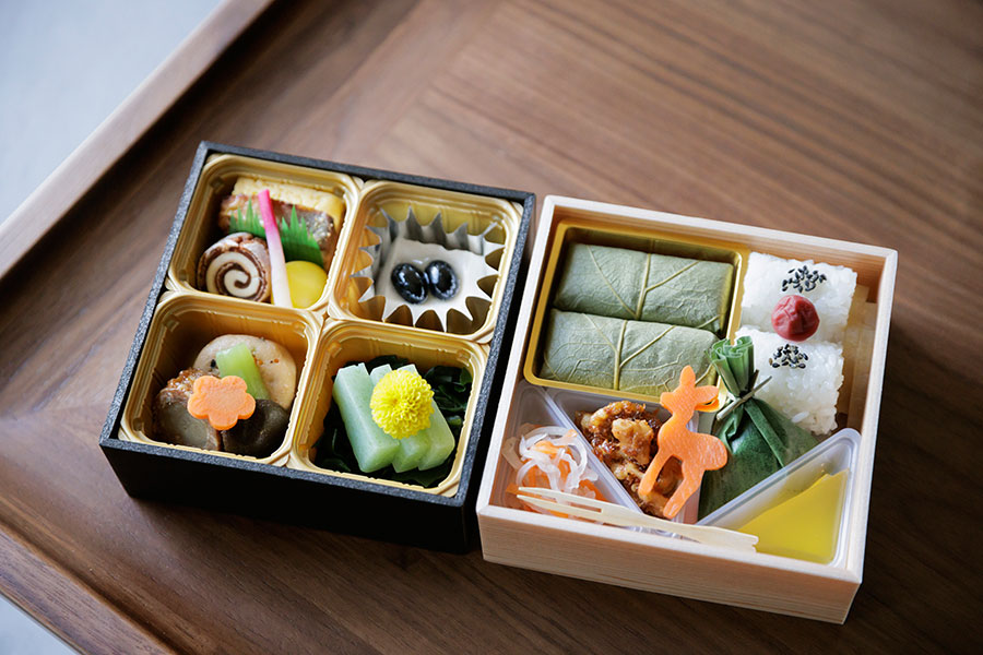 奈良県の特産品や名物料を使用した朝食ボックス（提供は朝食ボックス付きプランのみ/数量限定で要事前予約）