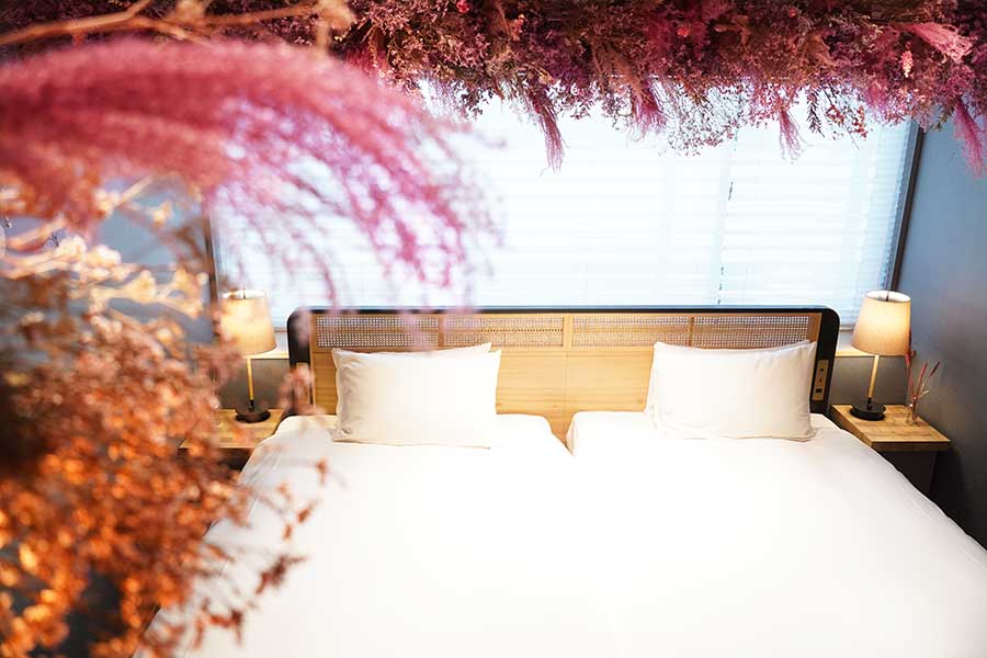 「GOOD NATURE HOTEL KYOTO」のFLOWER ROOM「Pink ROOM」