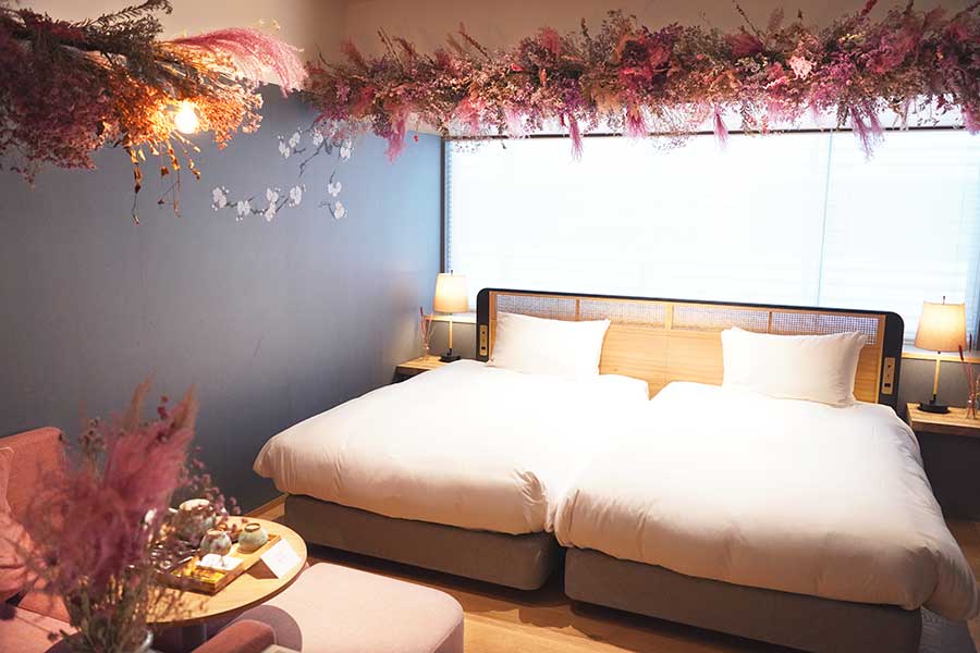 「GOOD NATURE HOTEL KYOTO」のFLOWER ROOM「Pink ROOM」
