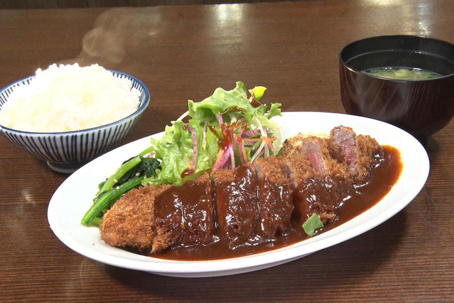 6月15日放送の『魔法のレストラン 2時間SP』 で兵庫1位に選ばれた「洋食の朝日」の「ビフカツ」1650円　(C)MBS