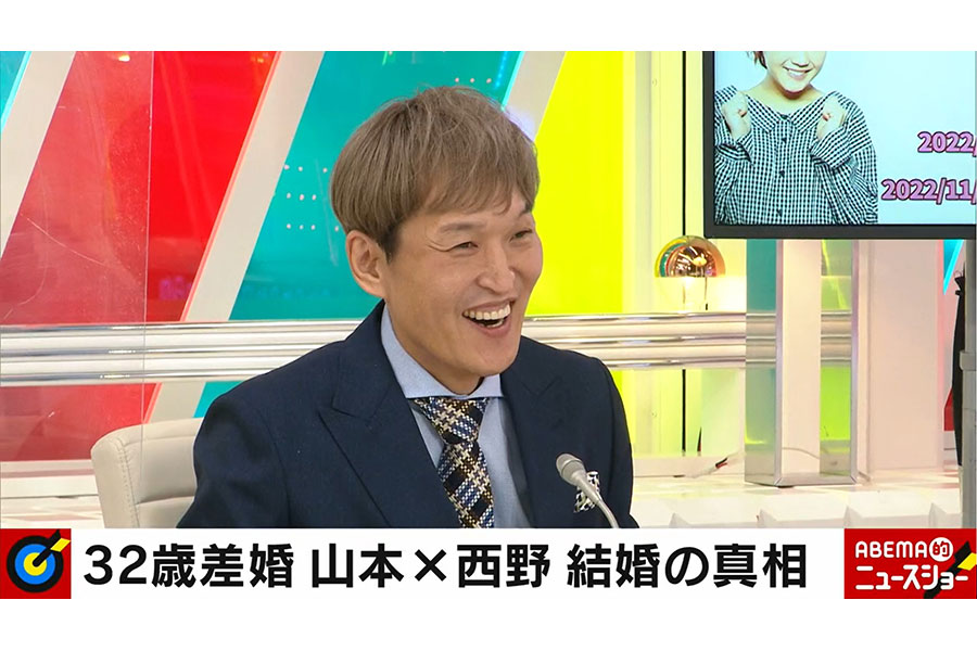 『ABEMA的ニュースショー』MCの千原ジュニア (C)AbemaTV,Inc.