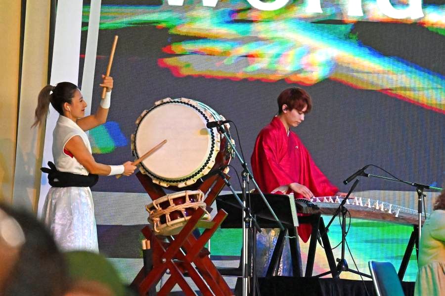 ラトビアのナショナルデーを祝うステージ(撮影5月20日:大阪・関西万博)