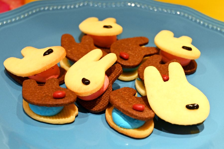 クッキーもリサとガスパールの形で登場(ヒルトン大阪)
