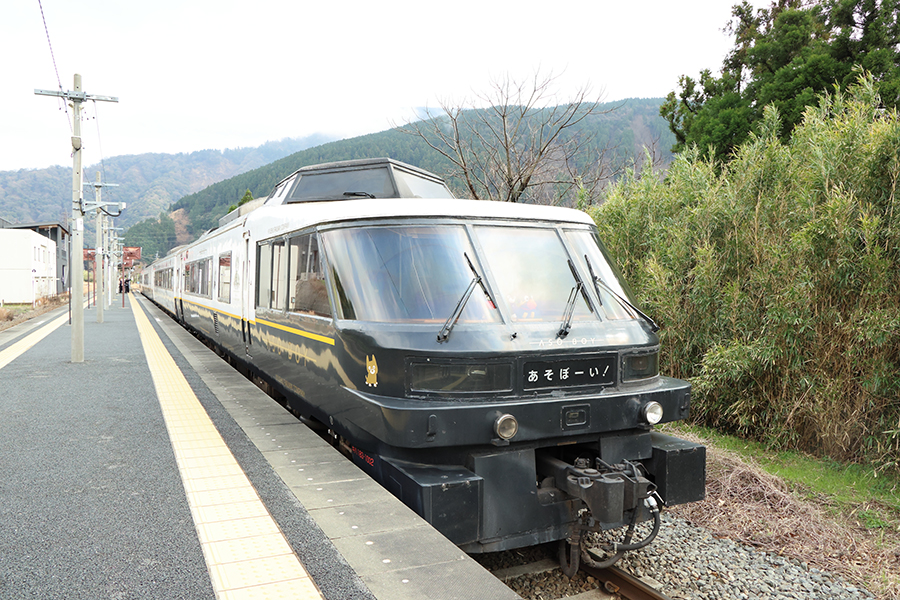先頭車両のパノラマシートが特徴