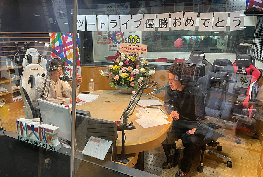 FM大阪『ツートライブのラジオ(仮)』収録の様子(5月22日)画像提供:FM大阪