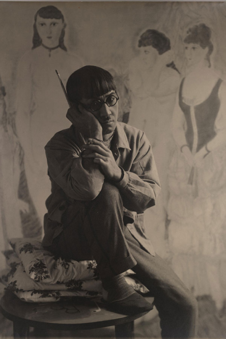 中山岩太《ポートレイト(藤田嗣治)》1926-27年 中山岩太の会蔵 © Fondation Foujita / ADAGP, Paris & JASPAR, Tokyo, 2025 E5974