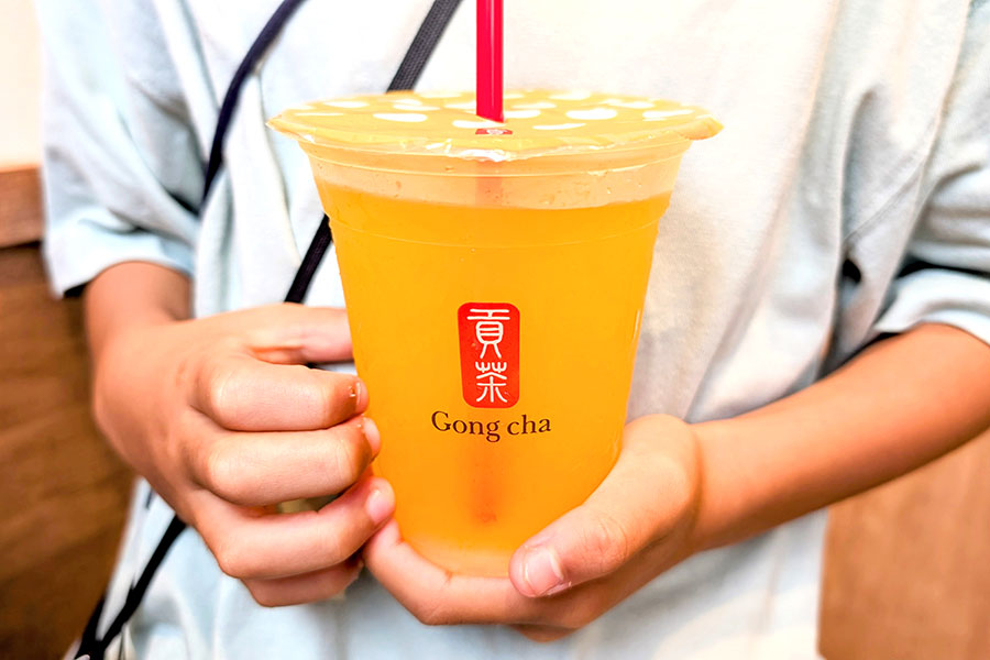 ゴンチャのキッズドリンク「ピーチ」(S・320円)