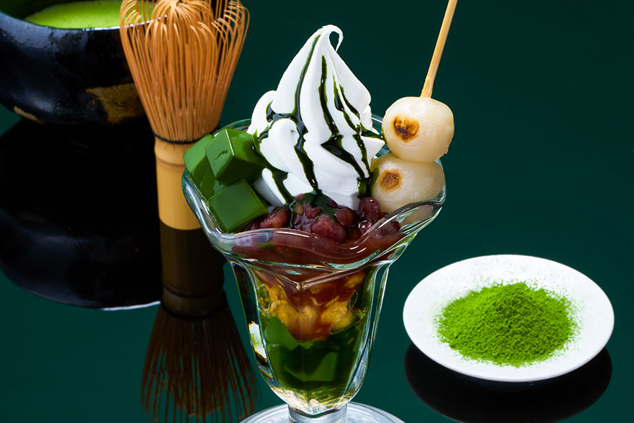 サンマルクカフェ×祇園辻利コラボメニュー「京抹茶パフェ」(720円)