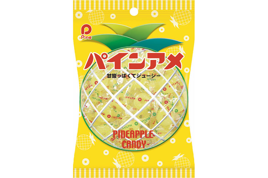 気軽にパイナップル缶のおいしさを楽しめたらと1951年に誕生した「パインアメ」