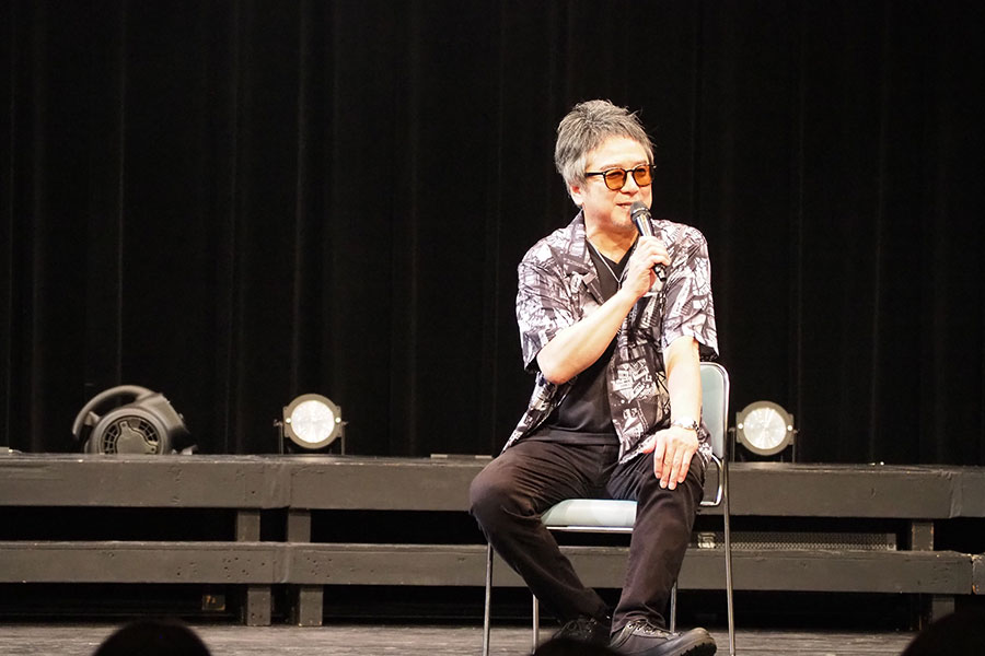 舞台『あゝ同期の桜』大阪公演初日に、ファン限定プレトーク会に登場した演出・出演の錦織一清(7月26日・大阪市内)