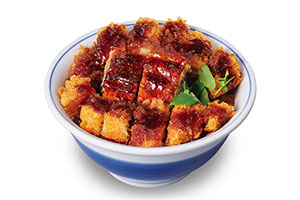 かつや夏の新作丼、「うなぎの蒲焼き×ロースカツ」を合い盛りに