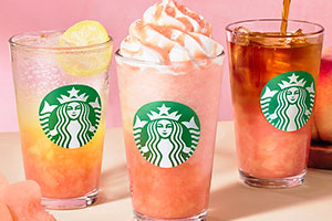 スタバ新作は「桃」、とろける甘さのフラペチーノなど３品が登場
