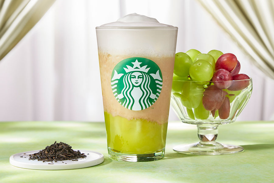 スターバックス新作「マスカット アールグレイ フローズン ティー」(678円〜)