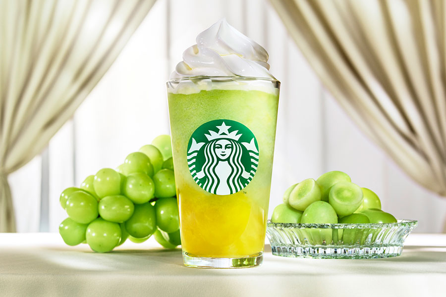 スターバックス新作「グラン マスカット フラペチーノ」(707円〜)