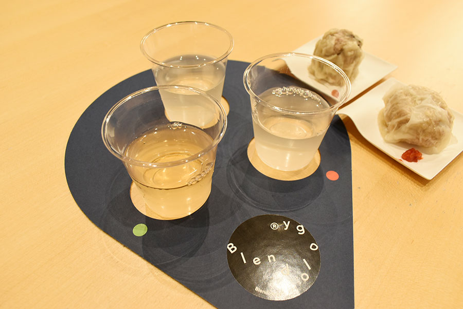 7月17日におこなわれた発表会では、試飲の場も設けられた