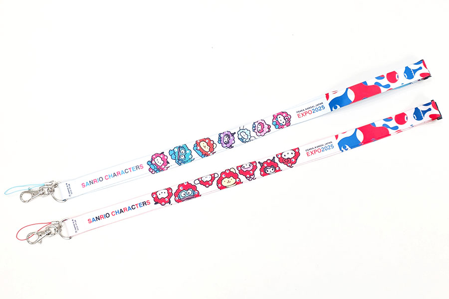 サンリオキャラクターズ ネックストラップ(各1320円、8月末発売予定)