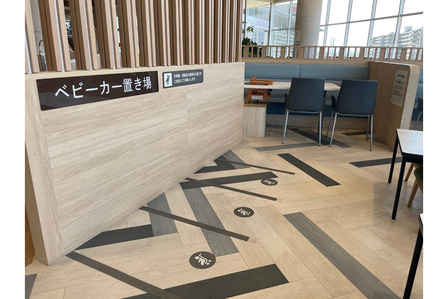 ベビーカー置き場もあります(提供:イオンモール伊丹)