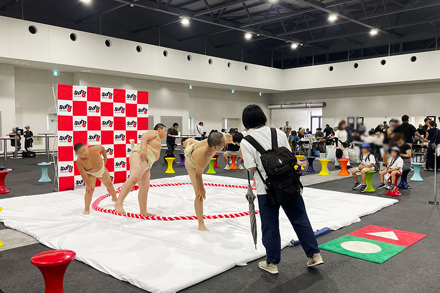 『SUMOが世界をひとつにする!SUMO EXPO 2025』のサブ土俵の様子