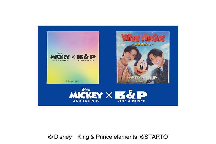 「Disney THE MARKET 2025 in ジェイアール京都伊勢丹」で購入できる缶バッジセット Disney THE MARKET限定WWG(1100円)。ひとり10点限定