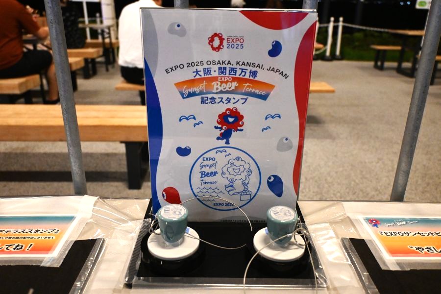 会場内の「時間限定」スタンプたち(9月18日/大阪・関西万博)
