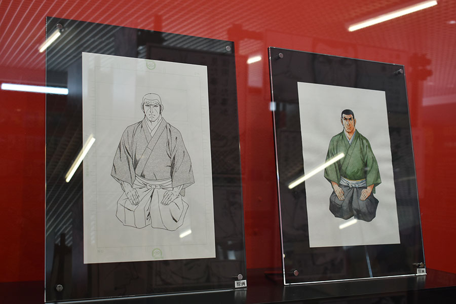 新たな展示の元となった線画