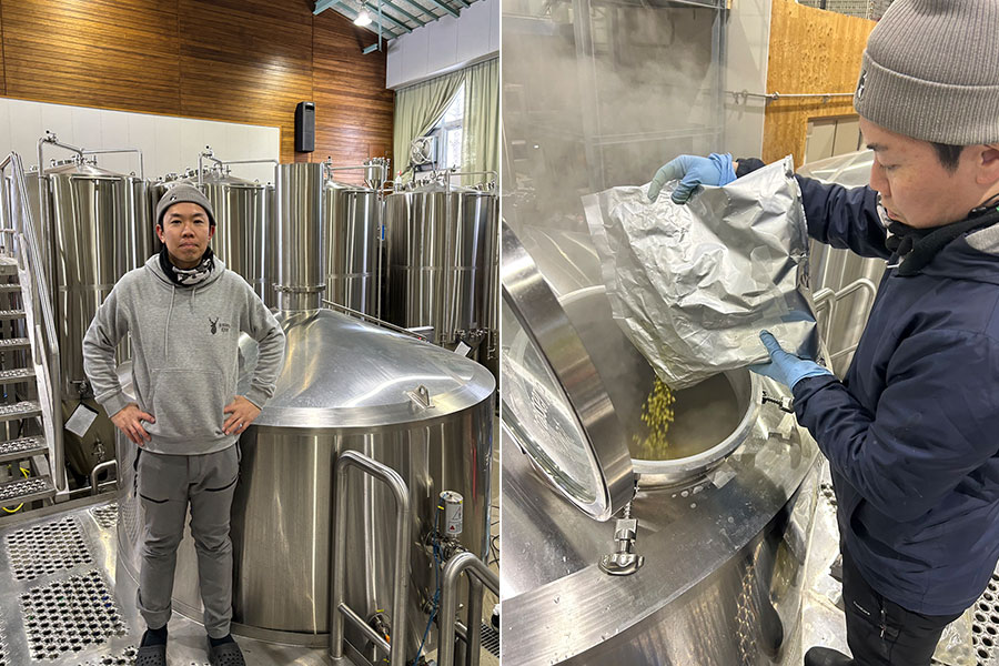 北海道・鶴居村のクラフトビール醸造所でビール造りを学ぶ橋本さん