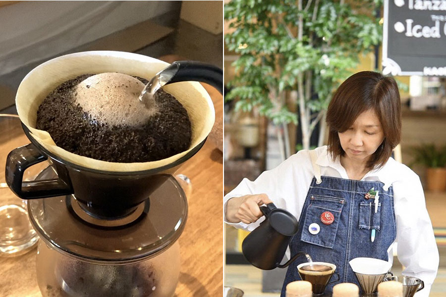 枚方コースの「KAORU COFFEE ROASTERY」 のコーヒー飲み比べ体験