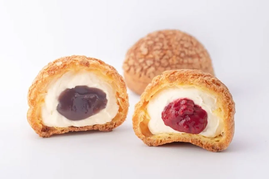 阪神梅田本店限定の新作「クッキーシュー(こしあん/フランボワーズ)」(期間限定)