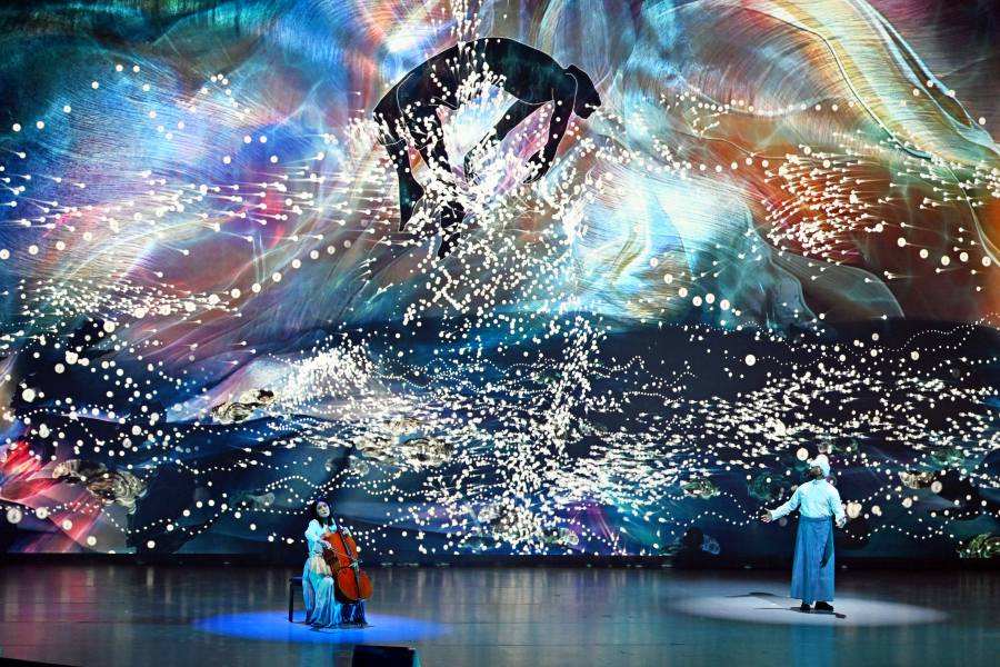 ショー「水の物語」(撮影:9月23日/大阪・関西万博)