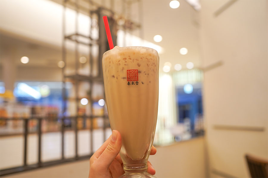 「春水堂」のモーニング「台湾満喫set」で飲むことができる「香醇ミルクティー」(10月23日10時頃/Lmaga.jp撮影)