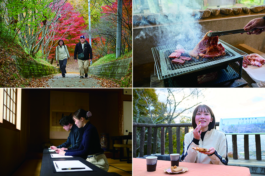 「ワクワクネキネキ体験」プログラムでは、廃校BBQ、写経、ガイドさんとマジックアワーハイキングなど、ここでしか体験できないプランがスタンバイ。今なら割引クーポンを利用して、お得に唯一無二の体験ができるチャンスです