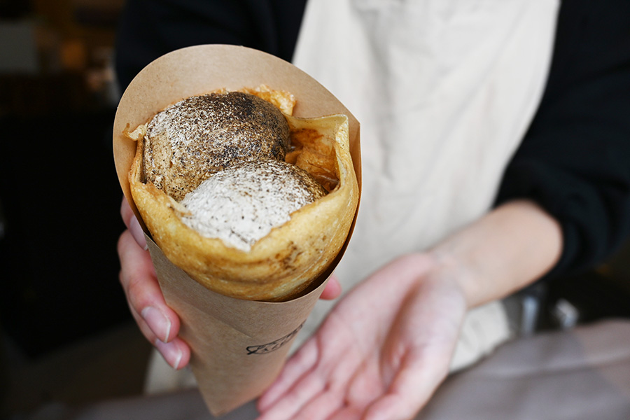 「黒糖カラメルとほうじ茶クリーム」(880円)