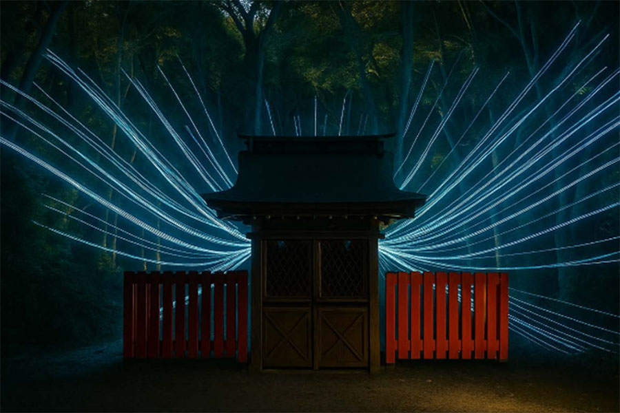 半木神社のインスタレーション(イメージ)