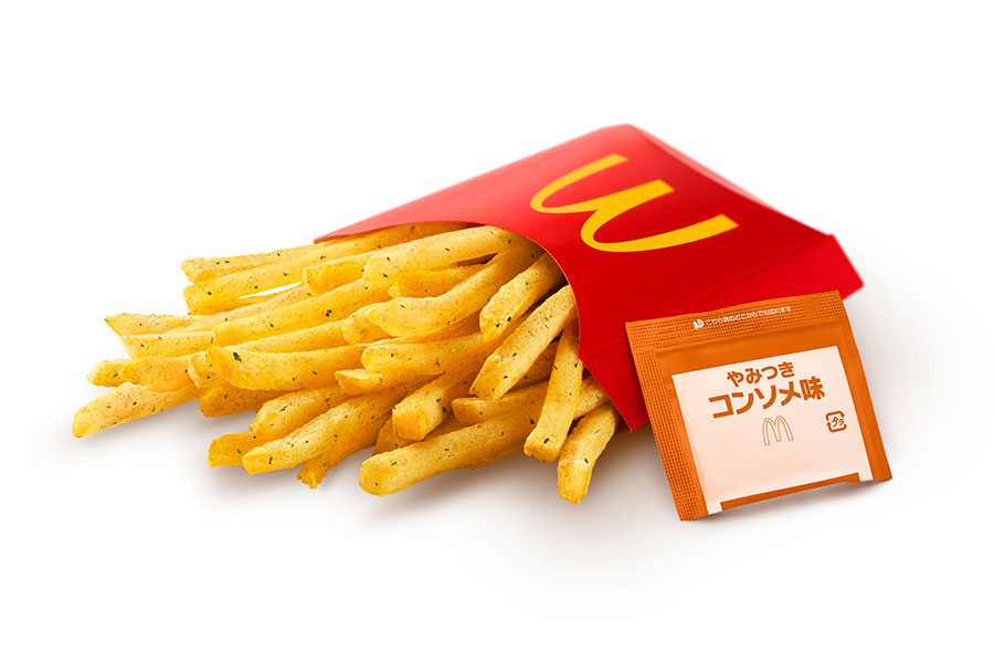 「マクドナルド×ストリートファイター」コラボ商品「シャカシャカポテト やみつきコンソメ味」(ポテト単品+40円~)