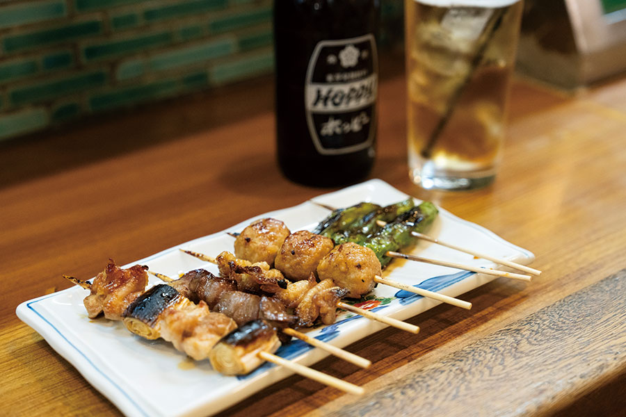 焼鳥盛り合わせ5本660円。