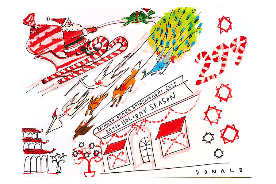 ドナルド・ロバートソン氏の描き下ろしアート