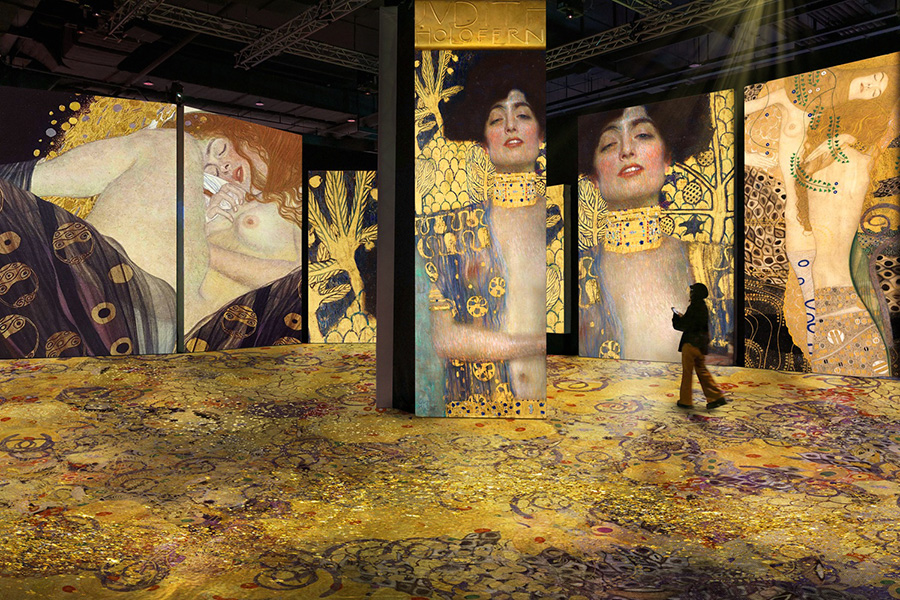 『クリムト・アライブ 大阪展』の空間イメージ