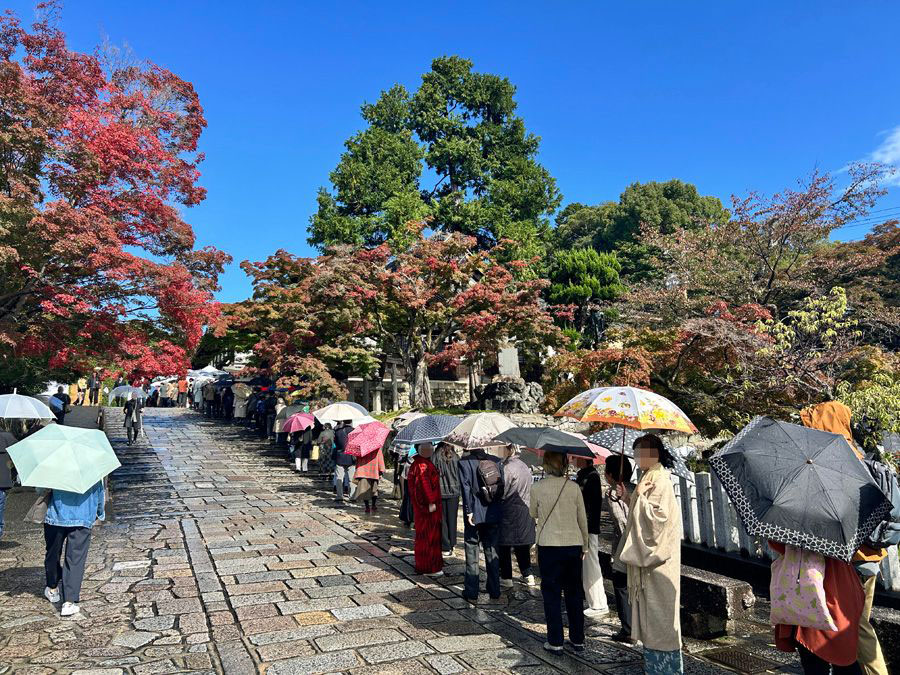 入場に列ができていました(2025年11月3日撮影)
