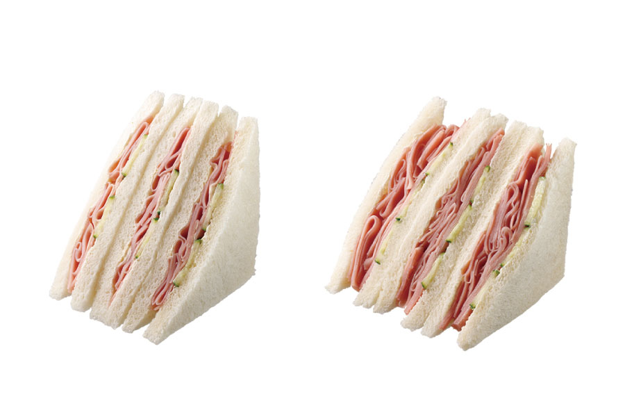 ローソン「盛りすぎ!ハムサンド」(343円)