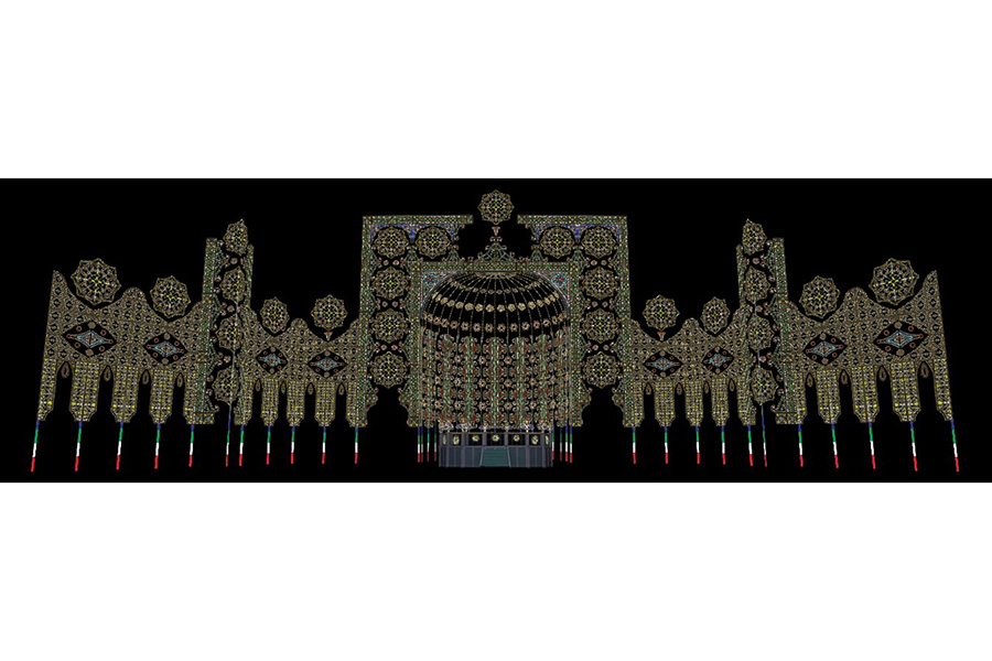 「東遊園地」会場の作品名「聖なるアプシス」。「スパッリエーラ」のイメージ